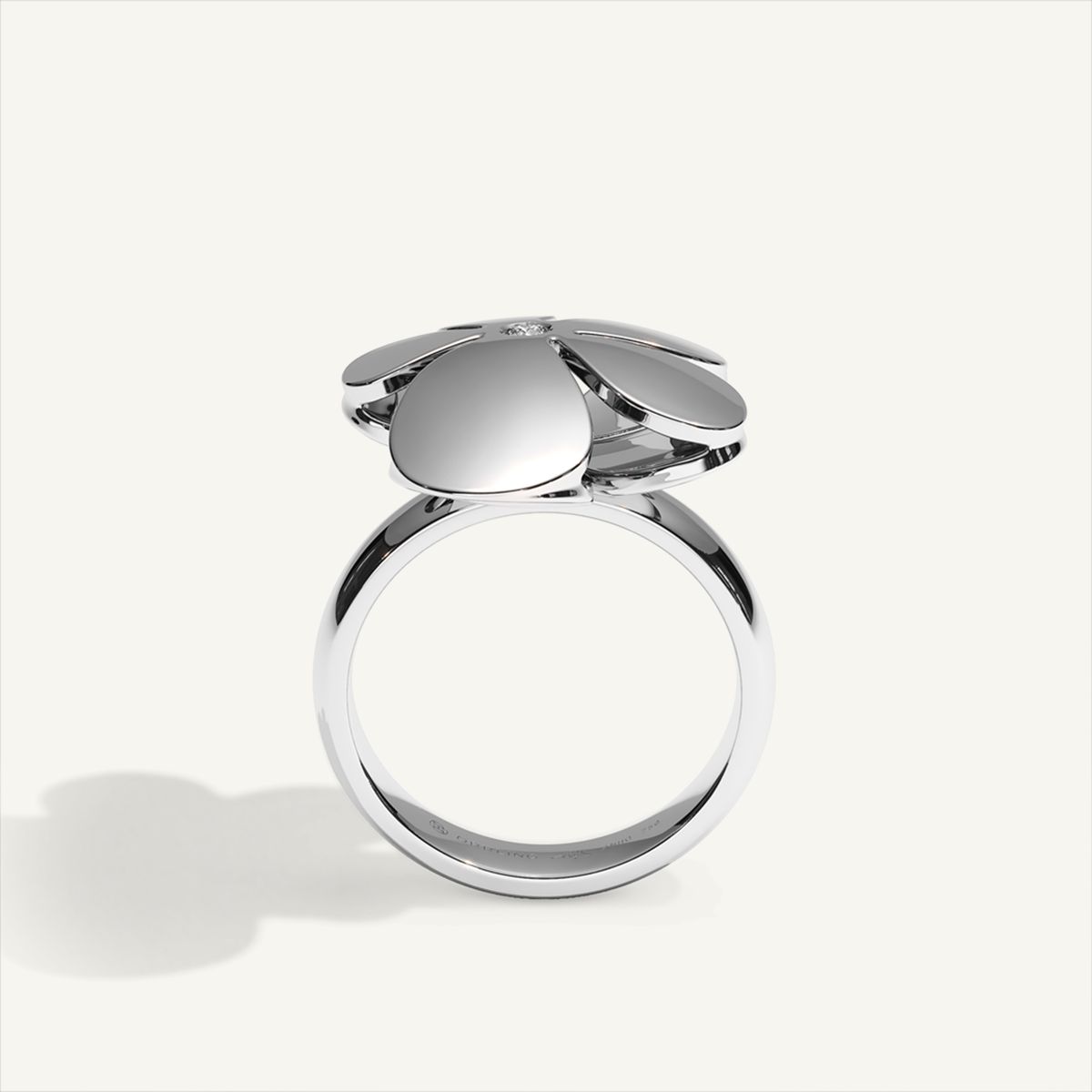 Gisela Petit Flower Ring – White Gold product view 3