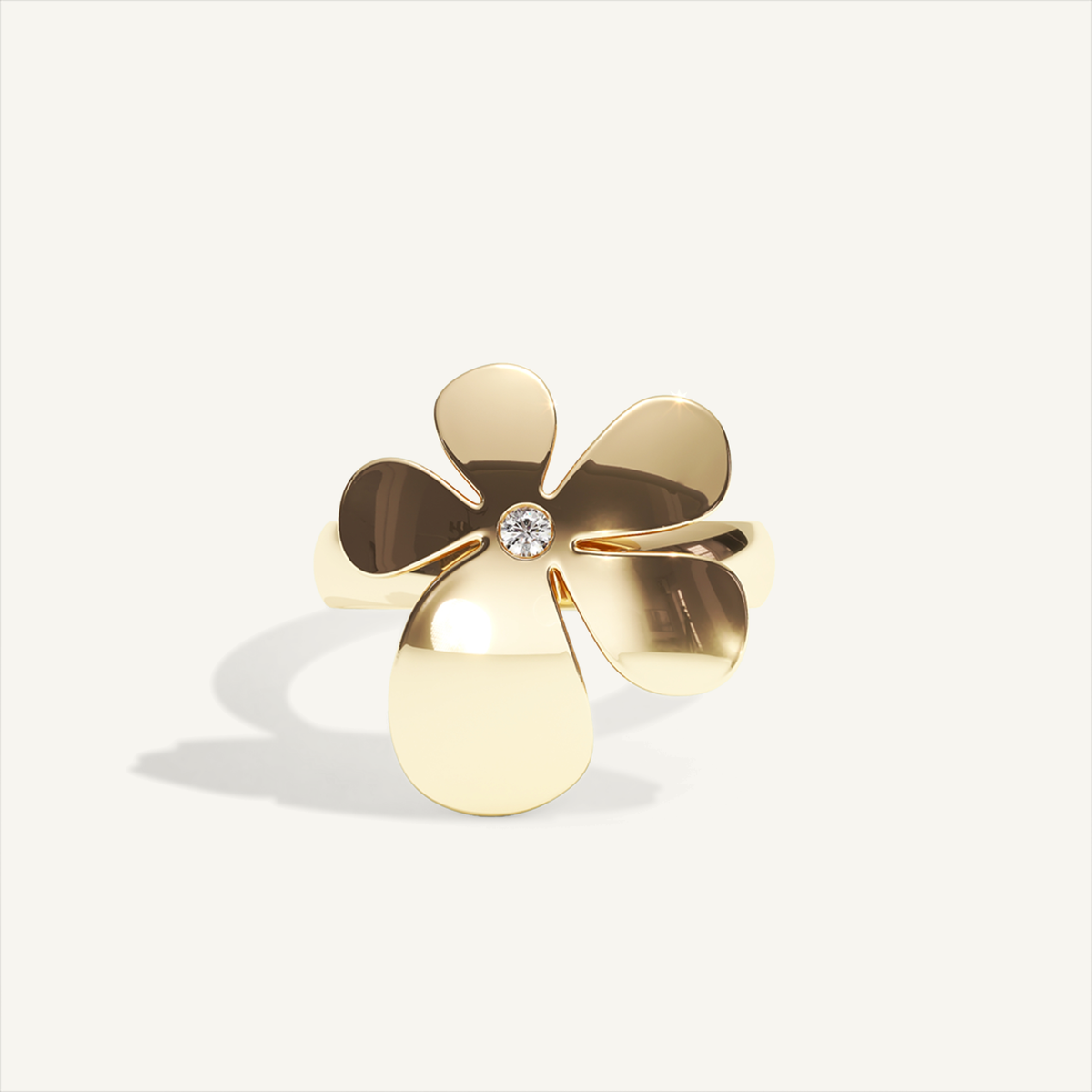 Gisela Petit Flower Ring – Yellow Gold product view 1