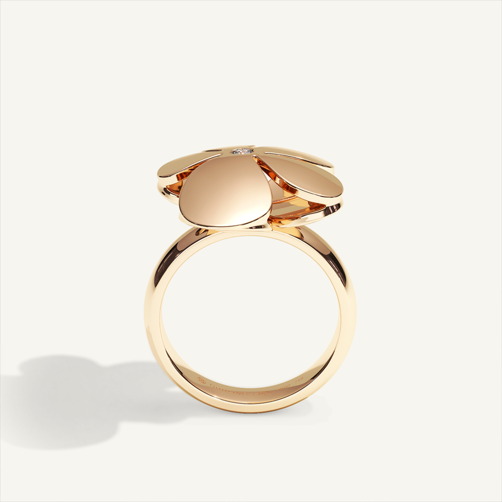 Gisela Petit Flower Ring – Rose Gold product view 4