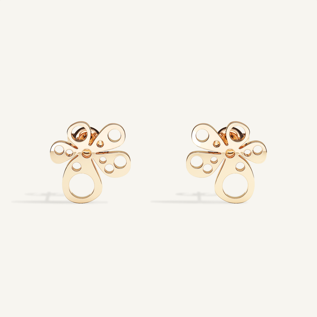 Gisela Void Flower Studs –  product view 1