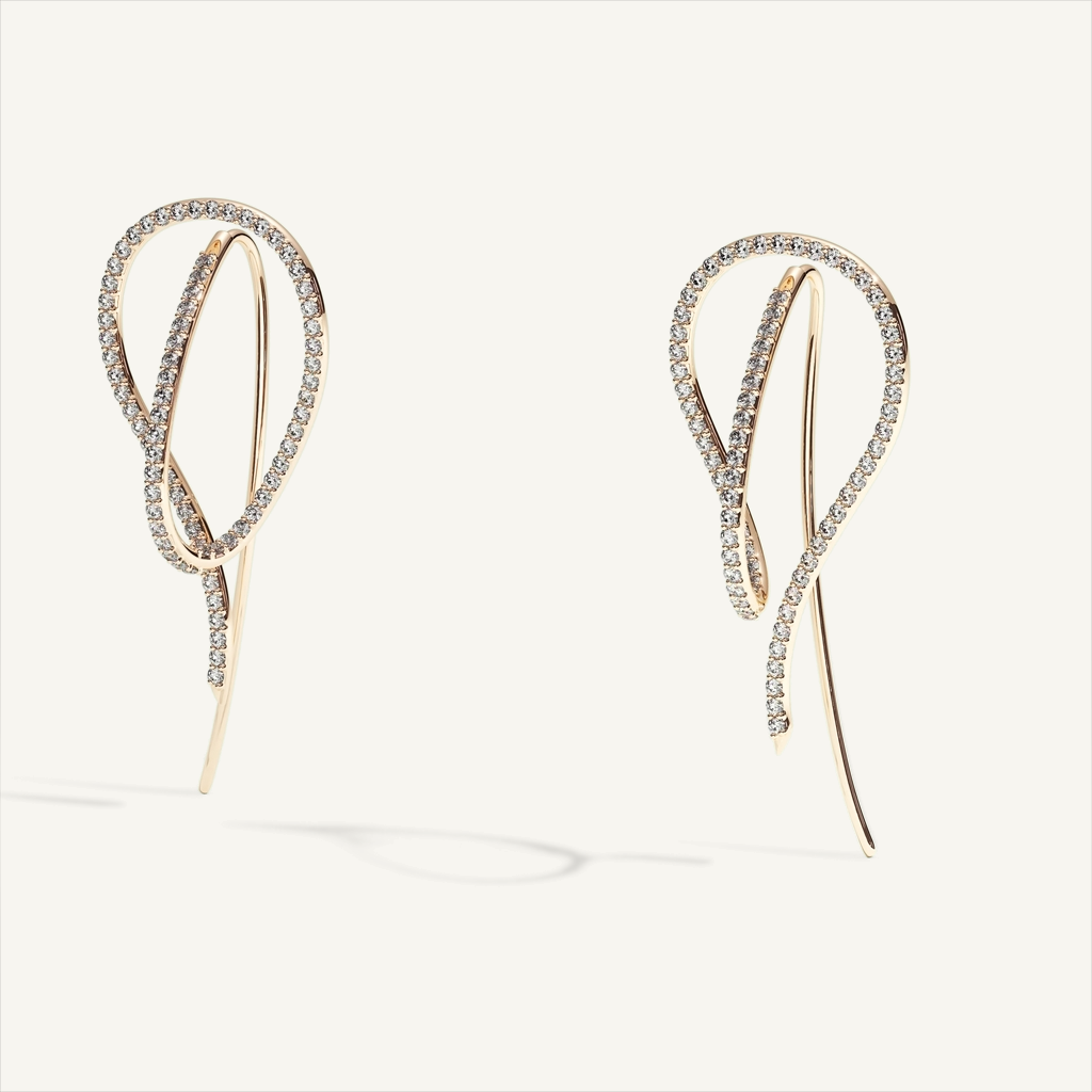 ATTACHE Pavé Earrings — product view