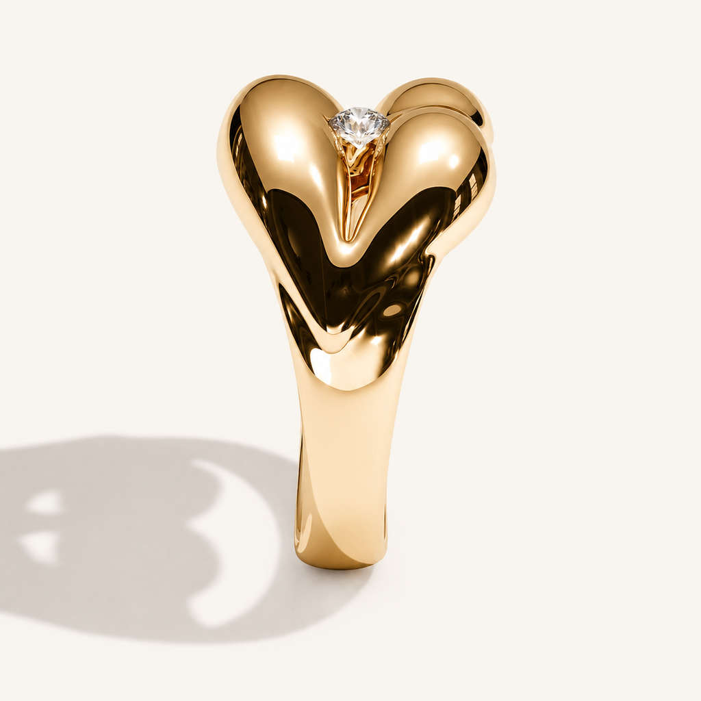 Vermilion Zone Diamond Bite Ring