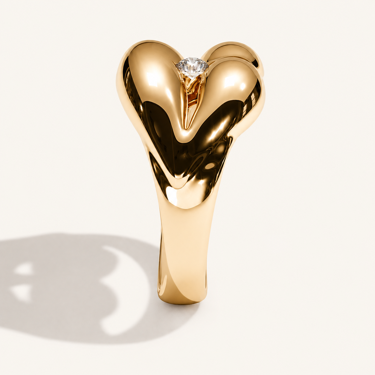 Vermilion Zone Diamond Bite Ring