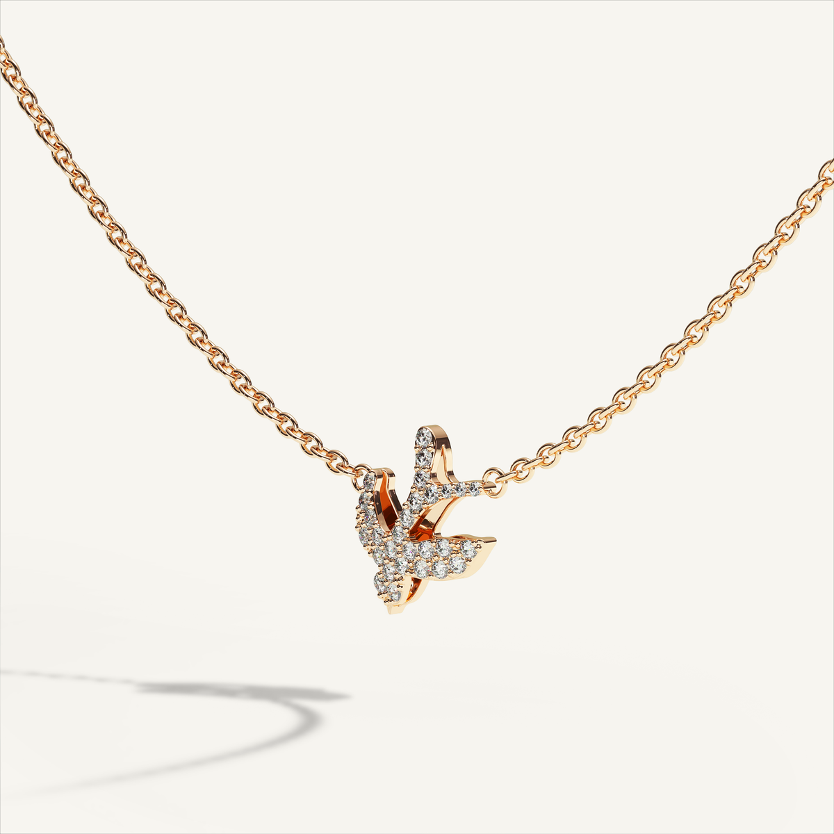 Little Nomad Solitaire Pavé Necklace — original product view 2