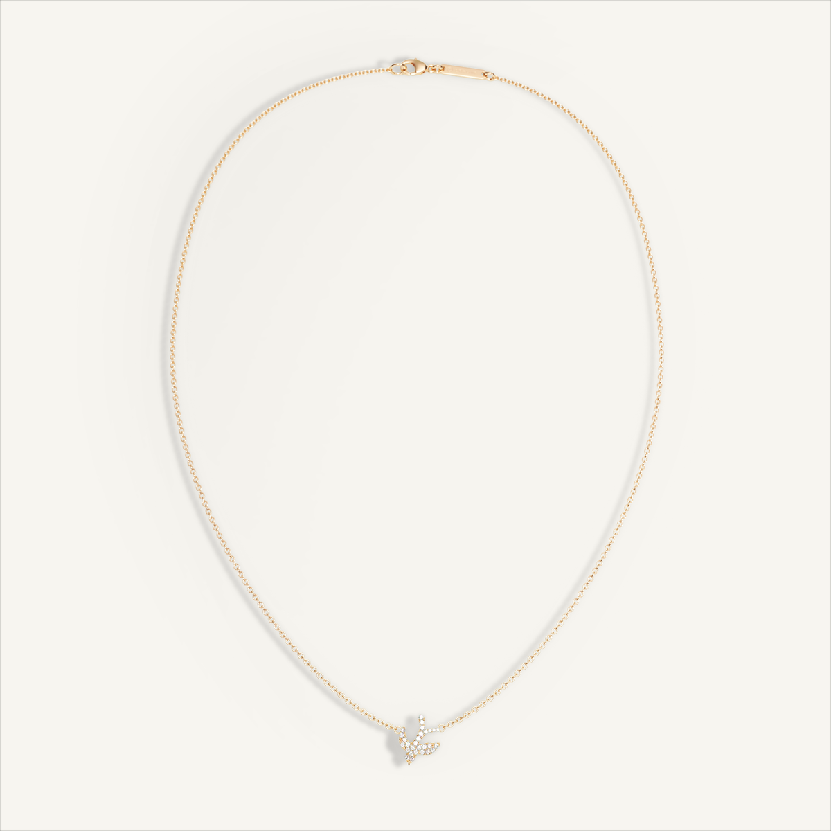 Little Nomad Solitaire Pavé Necklace — original product view 5
