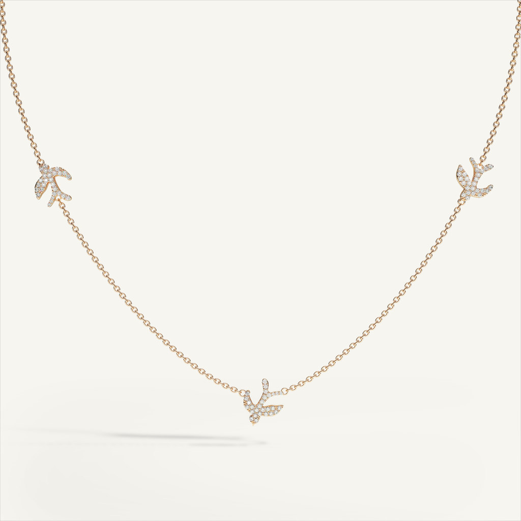 Little Nomad Trilogy Pavé Necklace — original product view 0