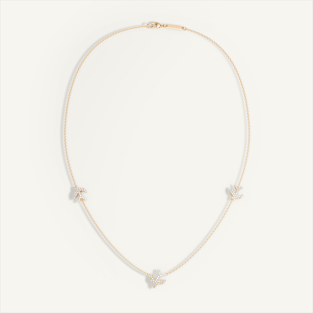Little Nomad Trilogy Pavé Necklace — original product view 5