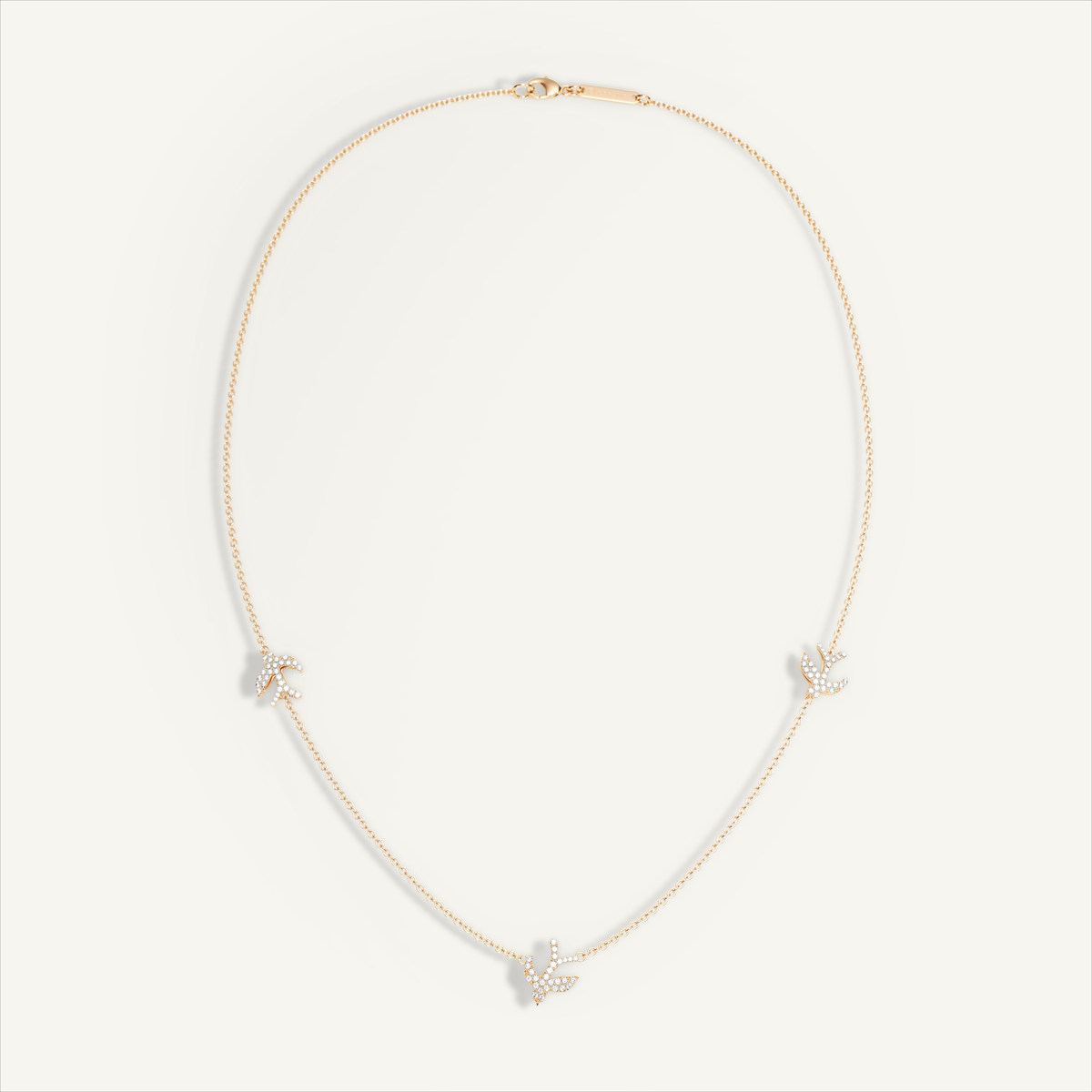 Little Nomad Trilogy Pavé Necklace — original product view 5