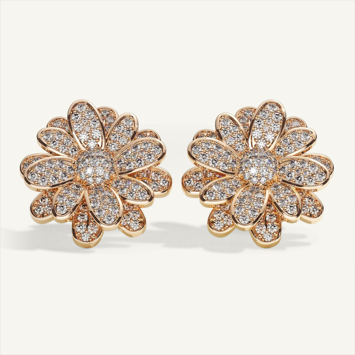 Measures of Love Grande Pavé Studs – product view 1