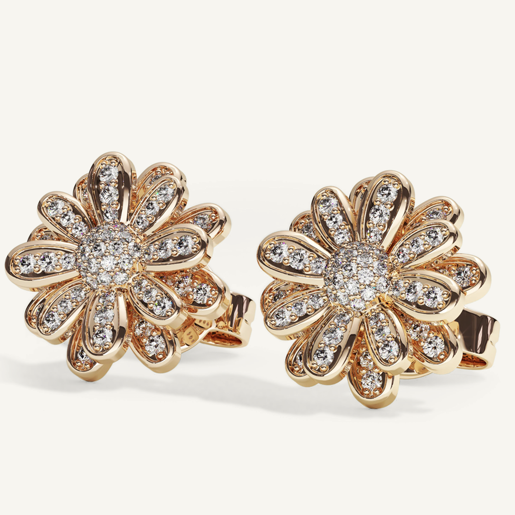 Measures of Love Midi Pavé Studs – product view 5