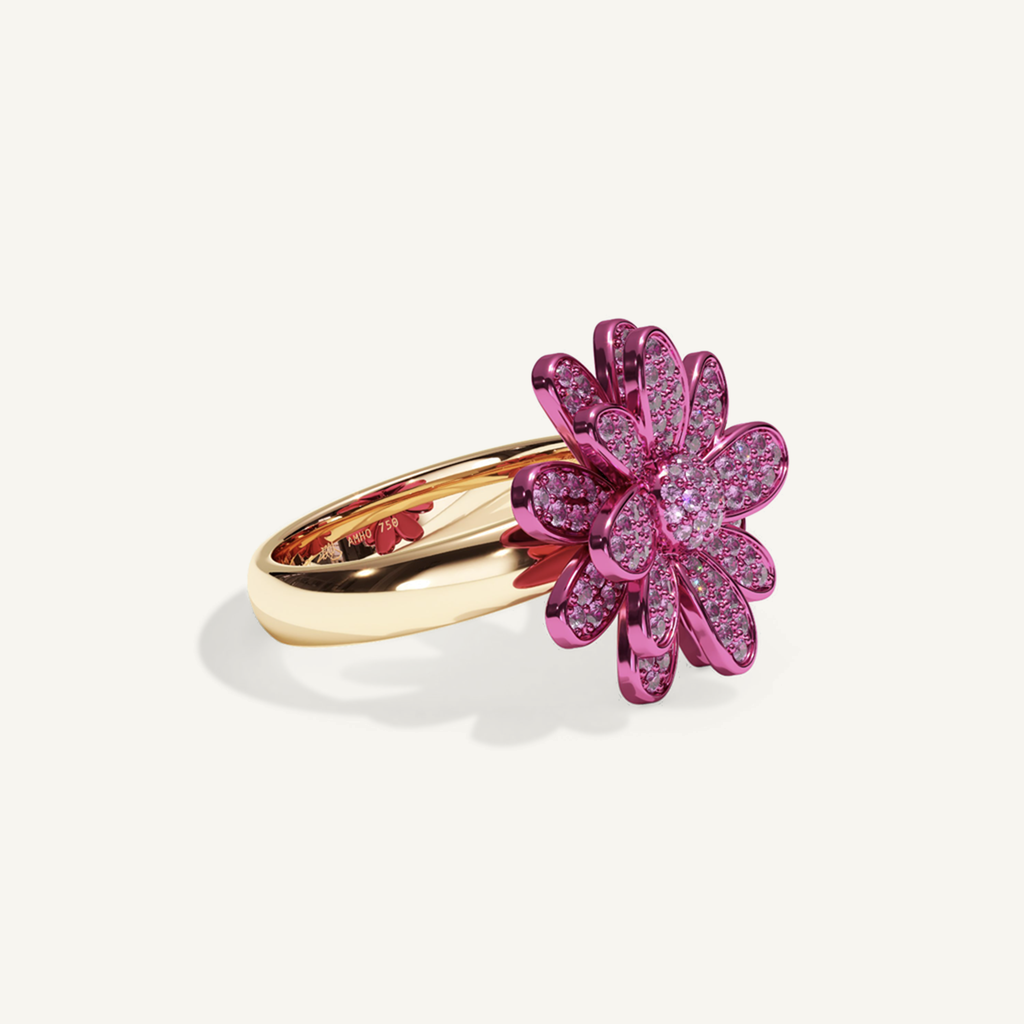 Measures of Love Pink Pavé Ring – product view 2