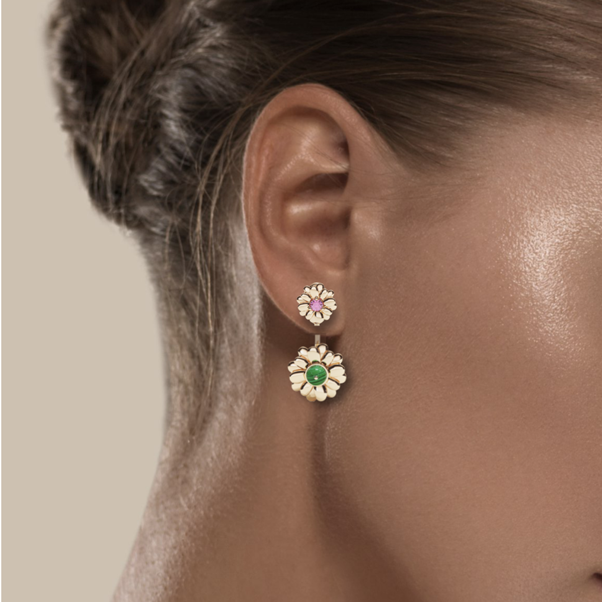 Measures of Love Stud & Back Pendant – worn on model