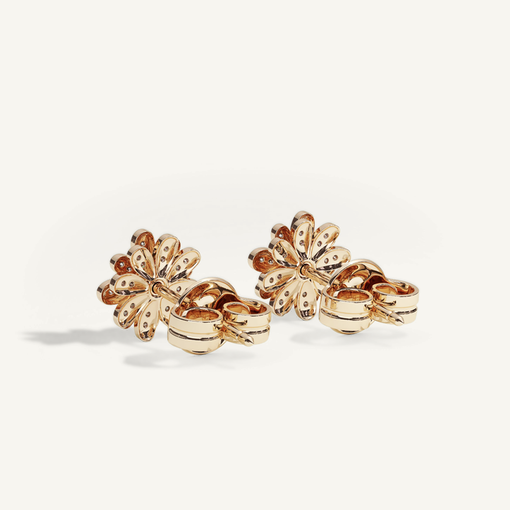 Measures of Love Petit Pavé Studs – product view 3
