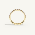 MONTE M25 3 mm Half Eternity Ring, 18K yellow gold, view 3