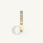 MONTE M25 3 mm Half Eternity Ring, 18K yellow gold, view 4