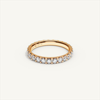MONTE M25 3 mm diamond eternity ring in 18K rose gold — view 2
