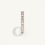 MONTE M25 3 mm diamond eternity ring in 18K rose gold — view 4