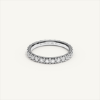 MONTE M25 3 mm diamond eternity ring in 18K white gold — view 1