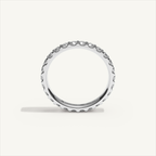 MONTE M25 3 mm diamond eternity ring in 18K white gold — view 3