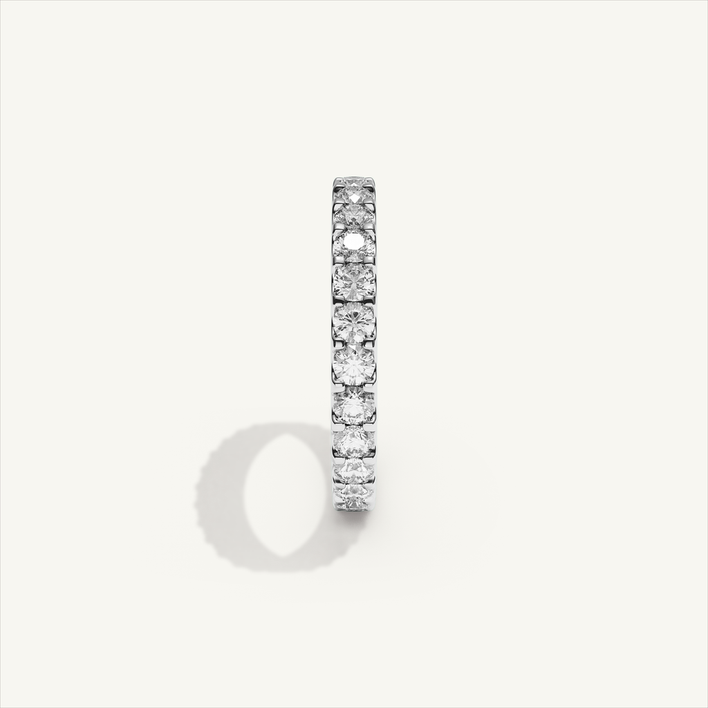 MONTE M25 3 mm diamond eternity ring in 18K white gold — view 4