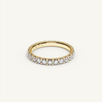 MONTE M25 3 mm diamond eternity ring in 18K yellow gold — view 2