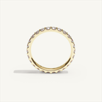 MONTE M25 3 mm diamond eternity ring in 18K yellow gold — view 3