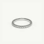 MONTE M25 diamond eternity ring in 18K white gold — view 2