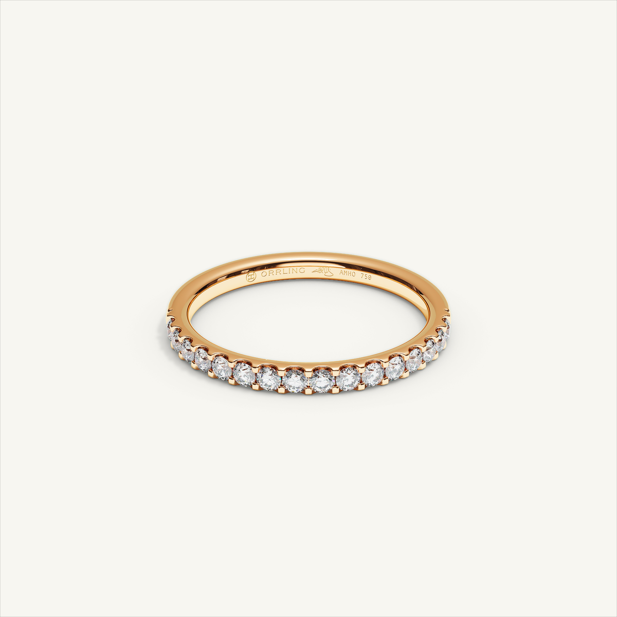 MONTE M25 Half Eternity Ring, 18K rose gold, view 1