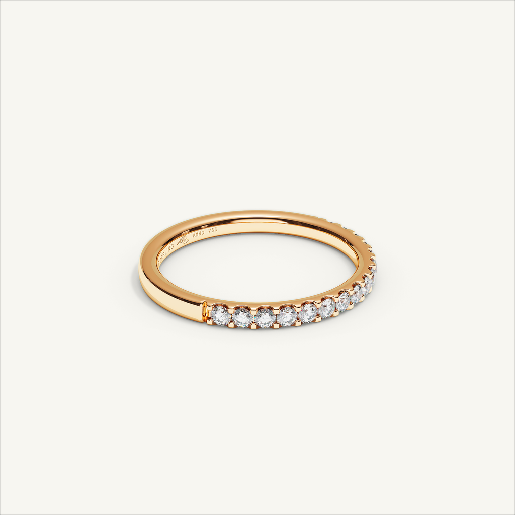 MONTE M25 Half Eternity Ring, 18K rose gold, view 2