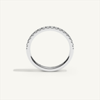 MONTE M25 Half Eternity Ring, 18K white gold, view 3