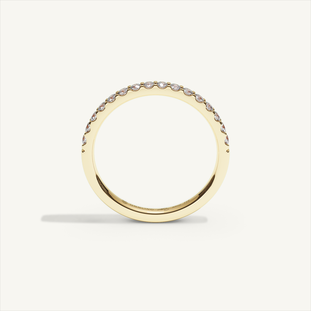 MONTE M25 Half Eternity Ring, 18K yellow gold, view 3