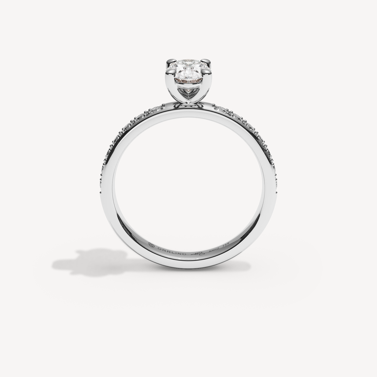 013) PHELIACANAL 92-2,5. Oval 0,70 + 0,02 sidstenar | White Gold | View 2
