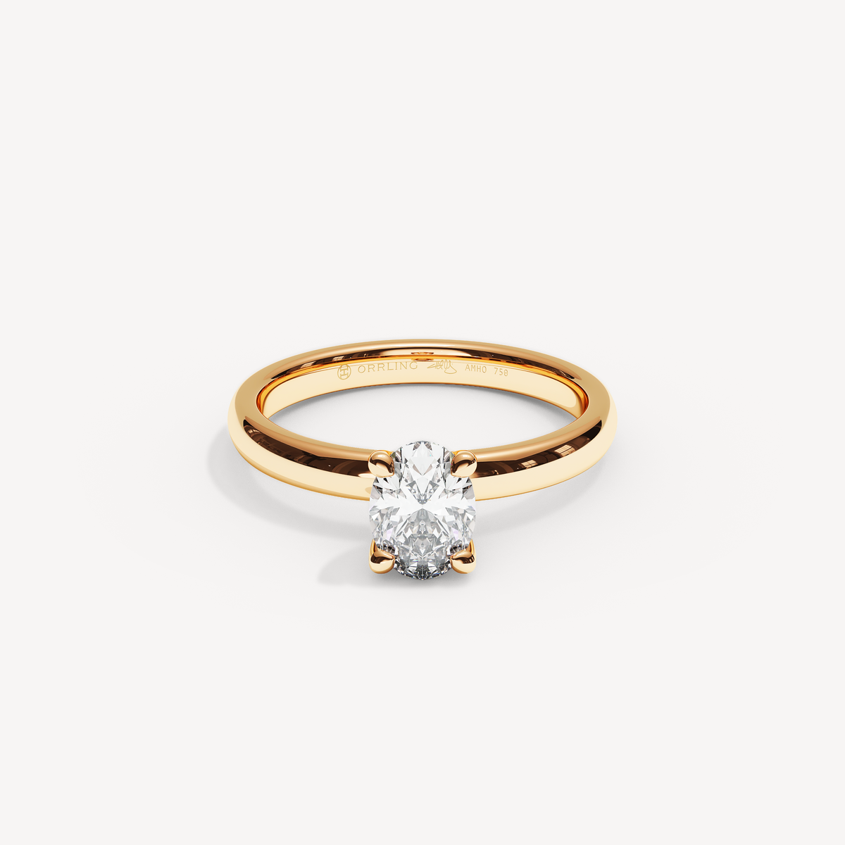 014) PHELIA92-2,5. Oval 0,70 | Rose Gold | View 0