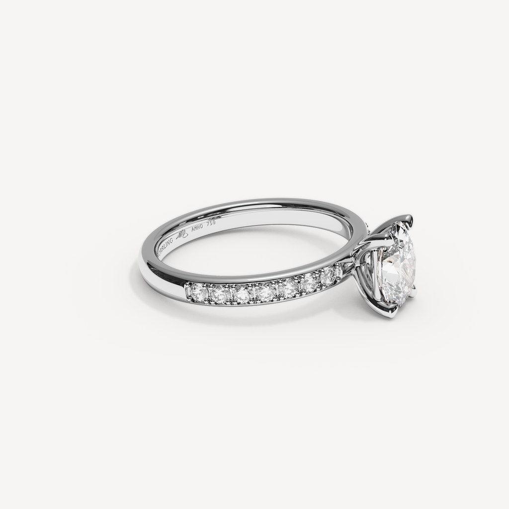 015) PHELIACANAL 92-2,5. Oval 1,00 + 0,02 sidstenar | White Gold | View 1