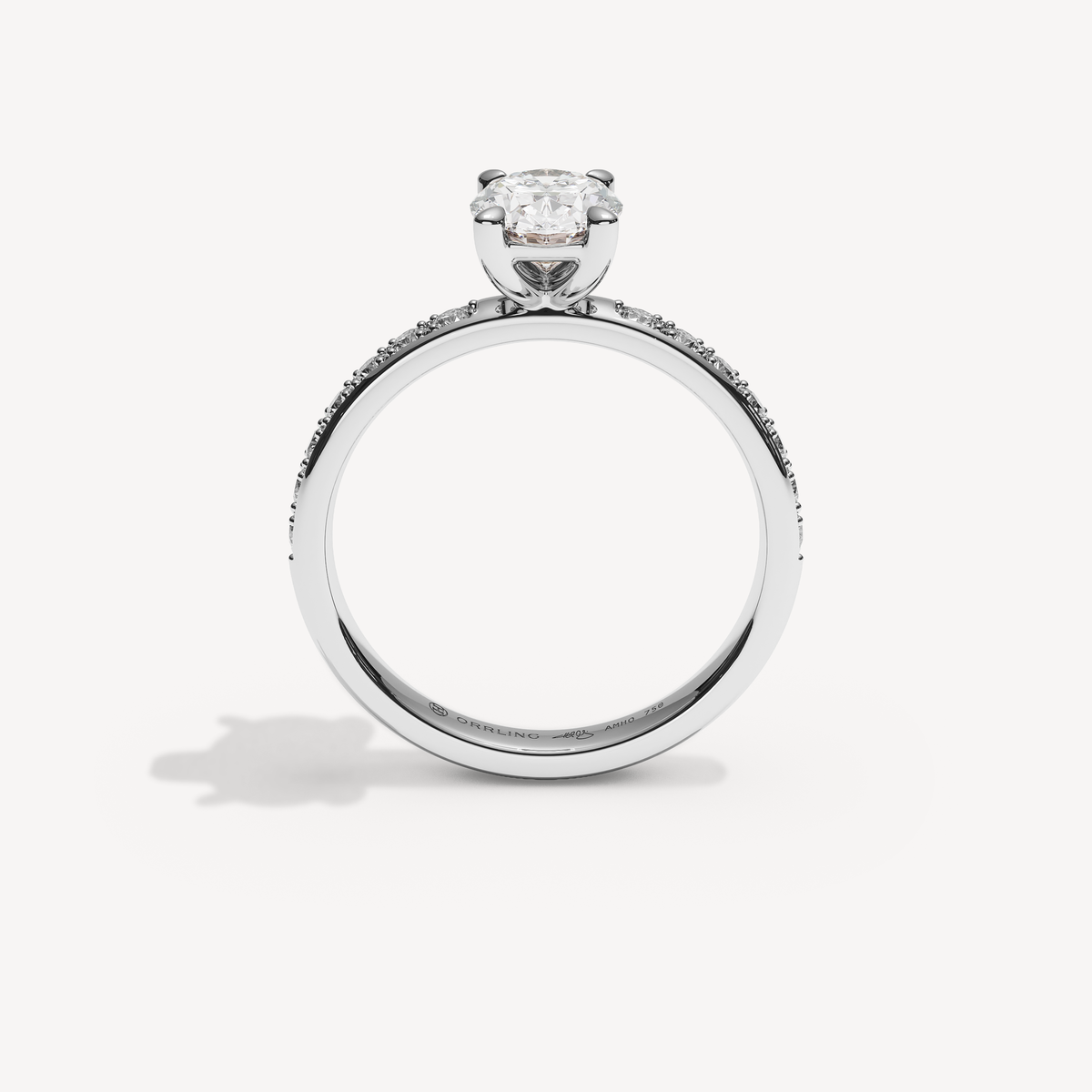 015) PHELIACANAL 92-2,5. Oval 1,00 + 0,02 sidstenar | White Gold | View 2