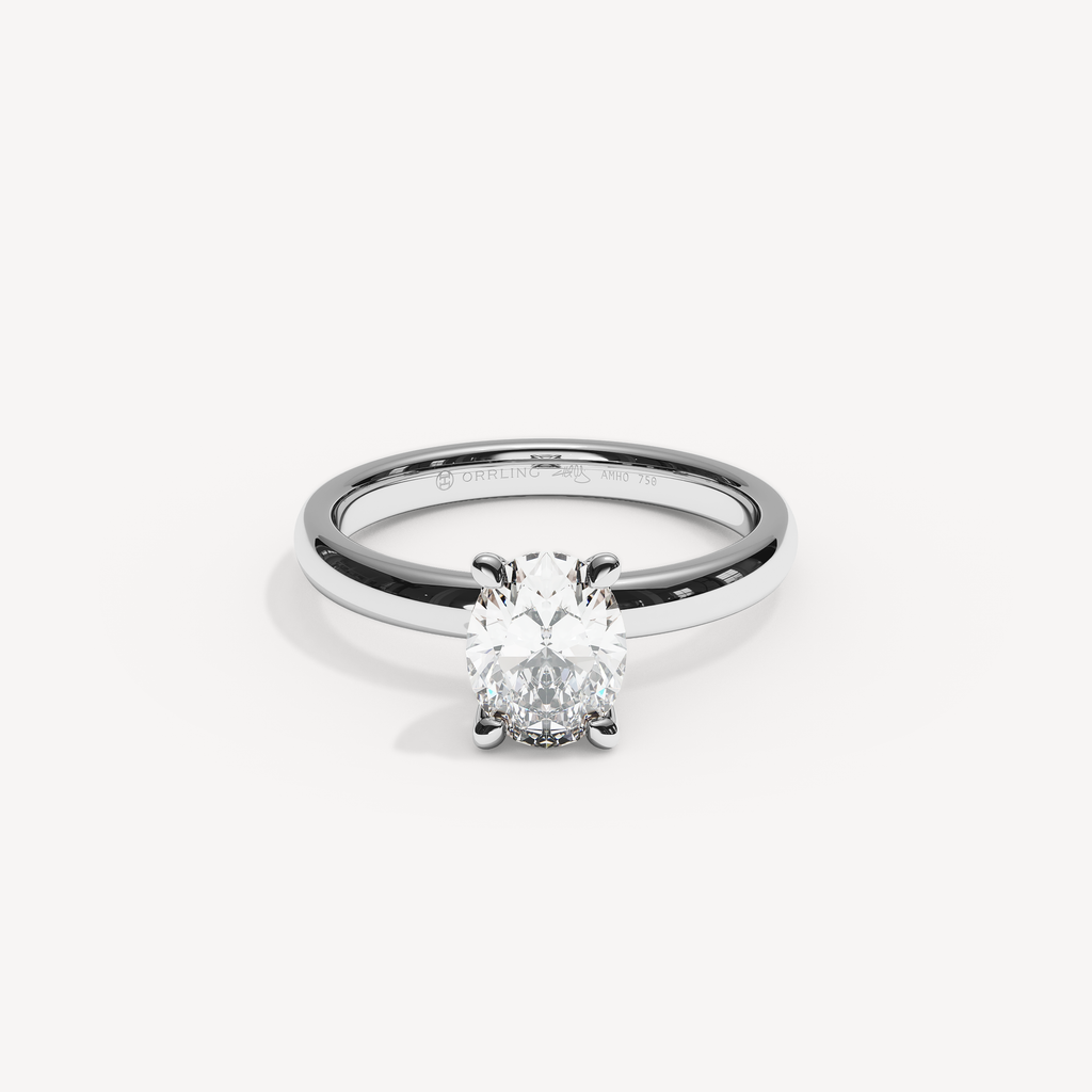 016) PHELIA 92-2,5. Oval 1,00 | White Gold | View 0