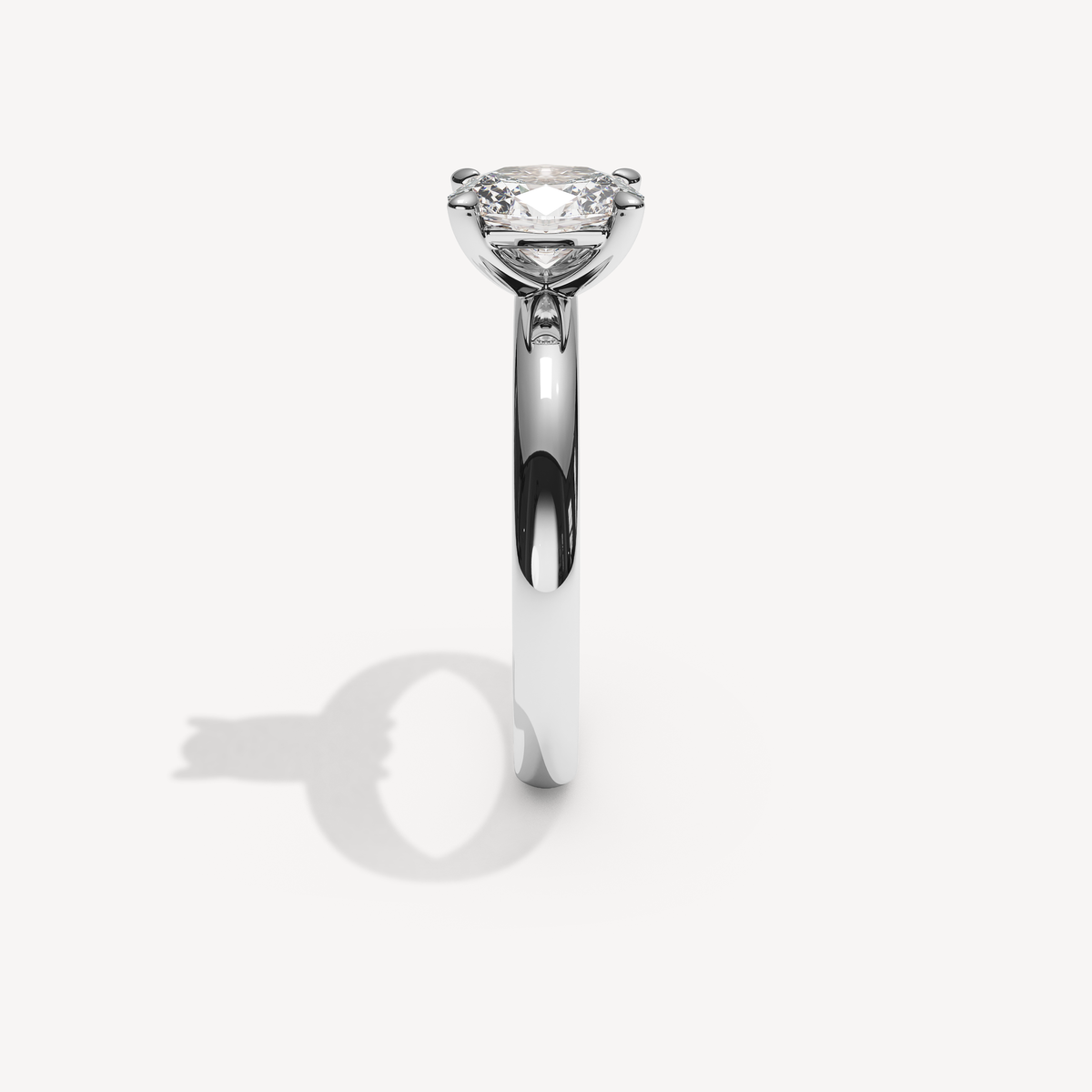 016) PHELIA 92-2,5. Oval 1,00 | White Gold | View 3