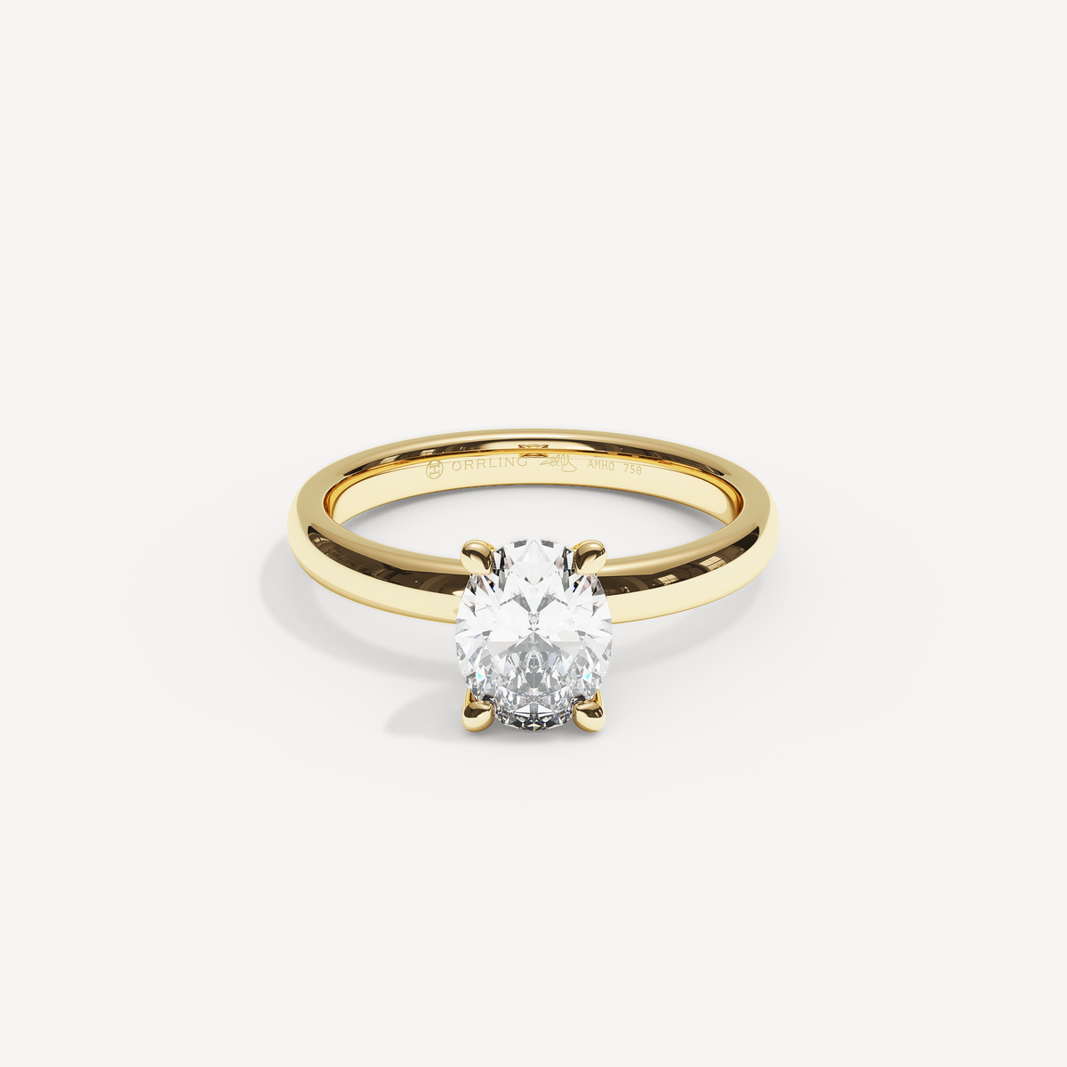 016) PHELIA 92-2,5. Oval 1,00 | Yellow Gold | View 0