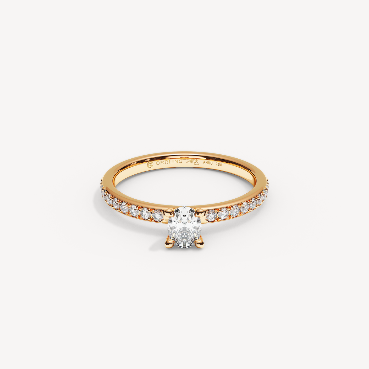 017) PHELIACANAL 92-2. Oval 0,30 + 0,01 sidstenar | Rose Gold | View 0