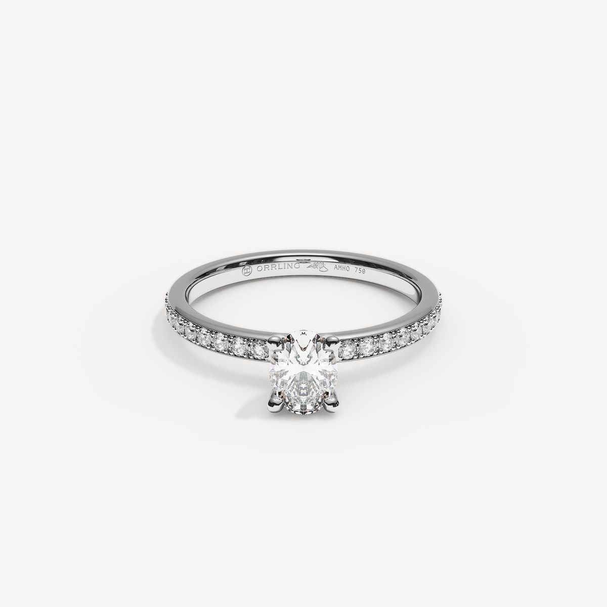 019) PHELIACANAL 92-2. Oval 0,50 + 0,01 sidstenar | White Gold | View 0