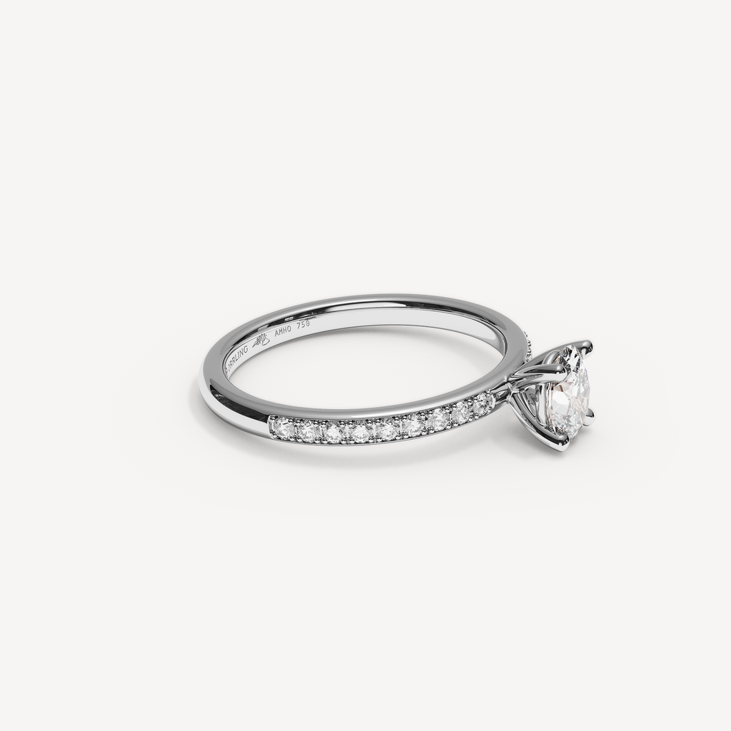 019) PHELIACANAL 92-2. Oval 0,50 + 0,01 sidstenar | White Gold | View 1