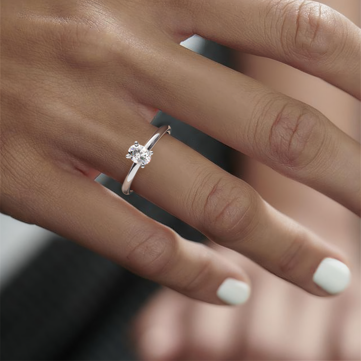 020) PHELIA 92-2. Oval 0,50 | White Gold | Model 0
