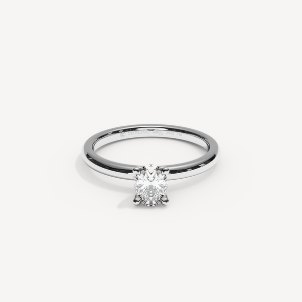 020) PHELIA 92-2. Oval 0,50 | White Gold | View 0