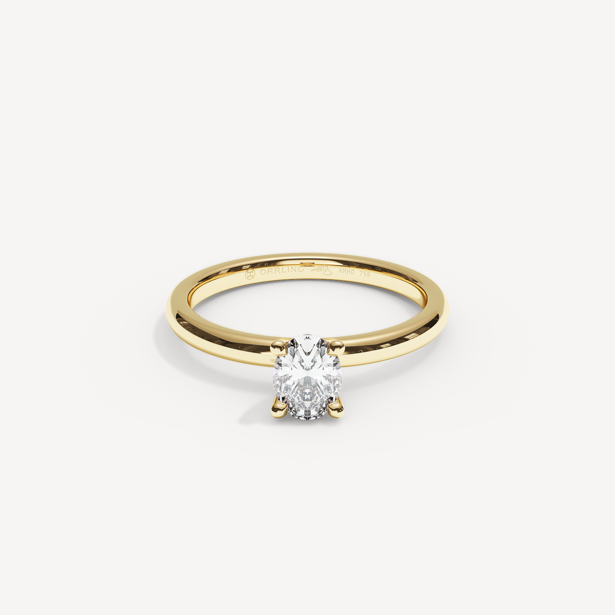 020) PHELIA 92-2. Oval 0,50 | Yellow Gold | View 0