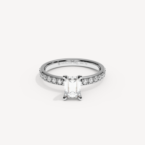 021) REFELLECANAL 92-2,5. Smaragd 0,70 + 0,02 sidstenar | White Gold | View 0