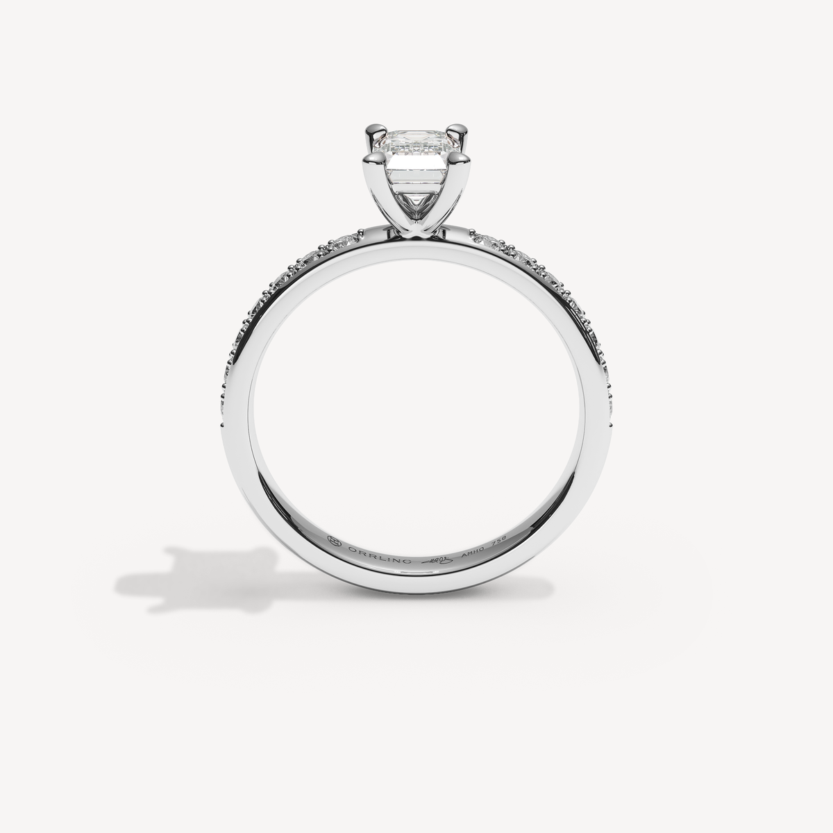 021) REFELLECANAL 92-2,5. Smaragd 0,70 + 0,02 sidstenar | White Gold | View 2