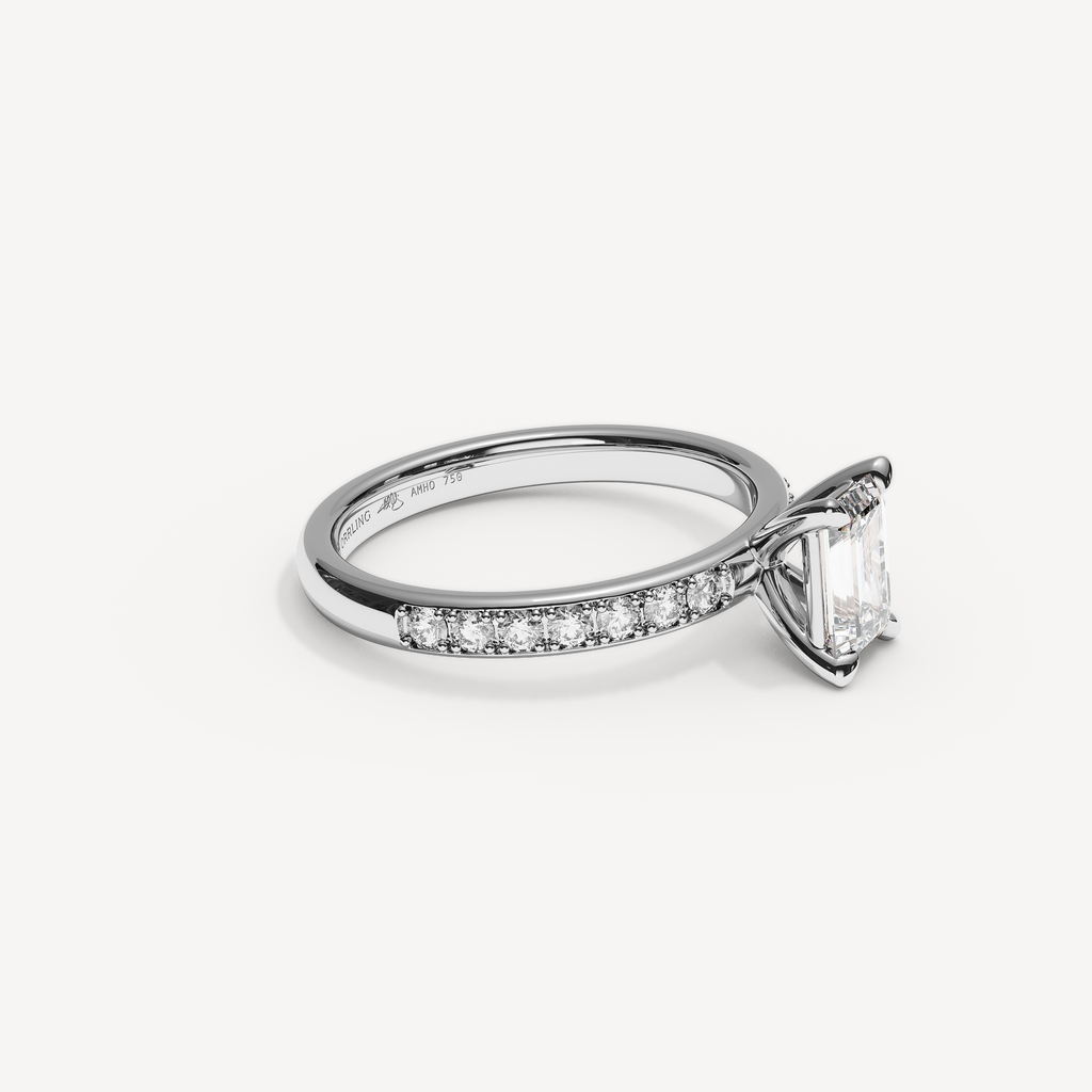 023) REFELLECANAL 92-2,5. Smaragd 1,00 + 0,02 sidstenar | White Gold | View 1