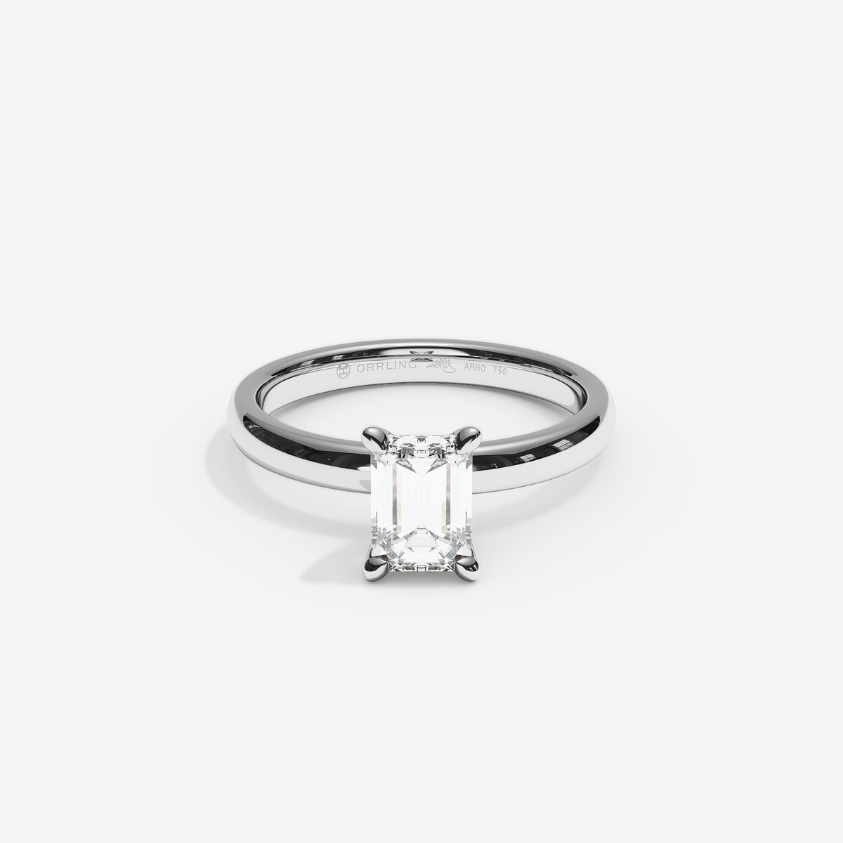 024) REFELLE 92-2,5. Smaragd 1,00 | White Gold | View 0