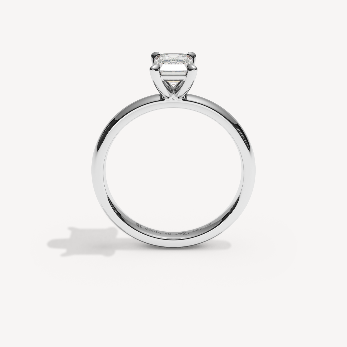 024) REFELLE 92-2,5. Smaragd 1,00 | White Gold | View 2