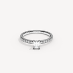 025) REFELLECANAL  92-2. Smaragd 0,30 + 0,01 sidstenar | White Gold | View 0